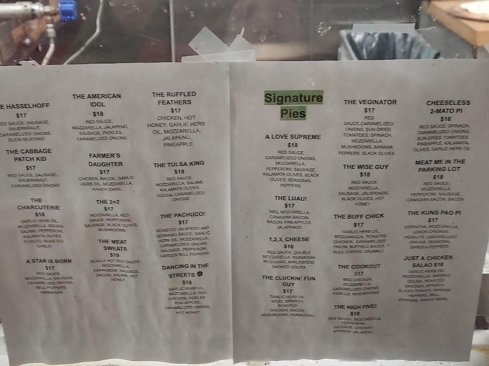 Two 2's Brick Oven Baked Pi House Menu image 1